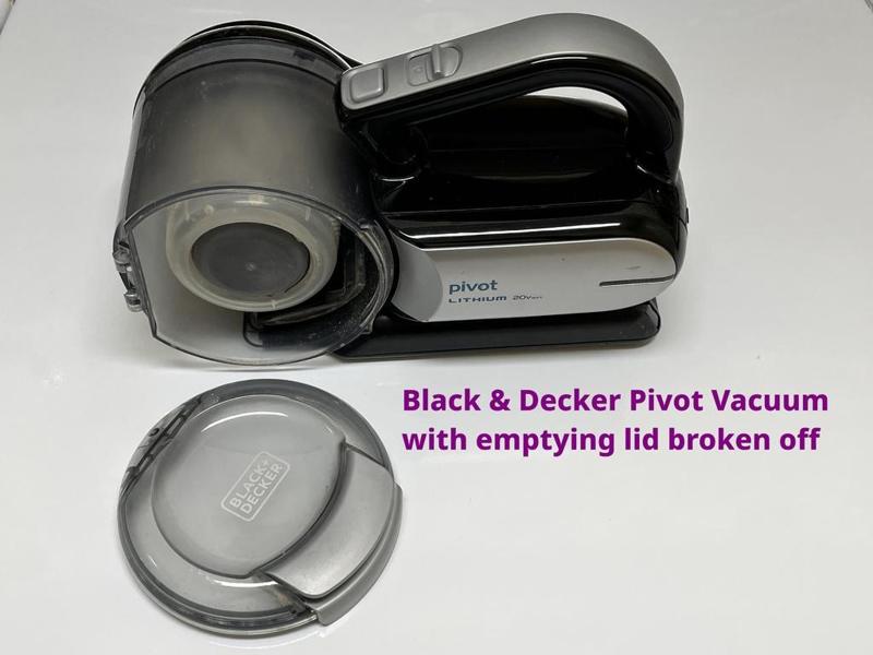 Broken Hinge Fix for Black & Decker Pivot Vacuum