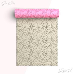 Flower Texture Roller For Polymer Clay, Floral Clay Texture Rolling Pin, Polymer Clay Tool, No: 1404