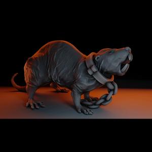 Manny the Monstrous Mole-Rat Tabletop Miniature (03)