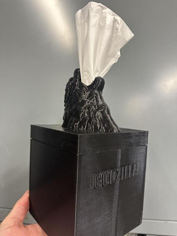 Godzilla Tissue Box - Cube Shape (Standard size printer version!)