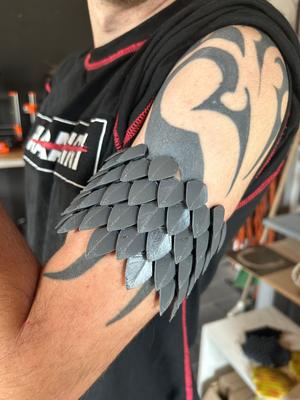 Flexible Scalemail Arm Bracelet