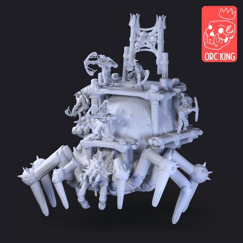 Mother of Spiders with Howdah and Goblins