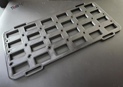 Car visor molle panel