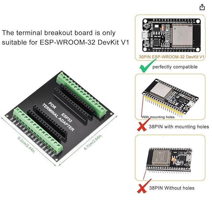 ESP-WROOM-32 Board adapter