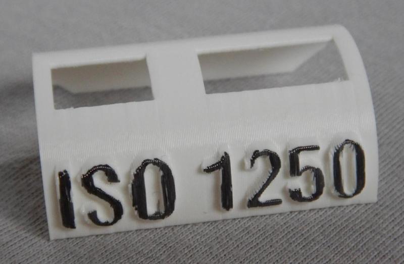 Schablone für DX-Code ISO 1250; Template for DX code ISO 1250