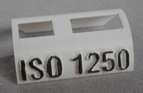 Schablone für DX-Code ISO 1250; Template for DX code ISO 1250