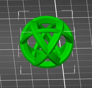 Spheric Celtic Knot Pedant / Empty or with Sphere in Sphere