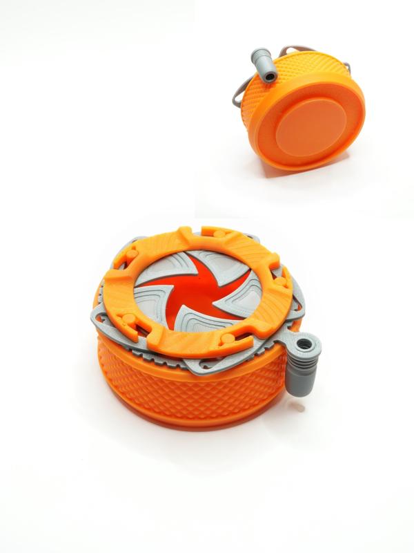 Mechanical Iris Container - Compact and stackable version