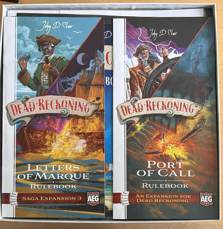 Dead Reckoning the Board Game with Letters of the Marque and Port of Call Insert