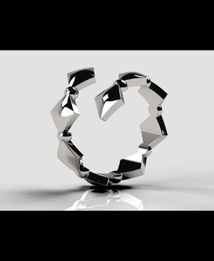 Quilted Helix Ring