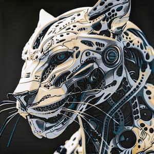 Electric Leopard - Hueforge Print