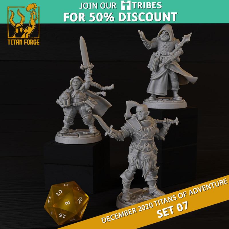 RPG - DnD Hero Characters - Titans of Adventure Set 7