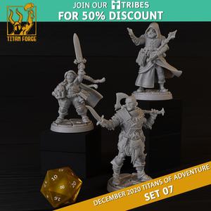 RPG - DnD Hero Characters - Titans of Adventure Set 7