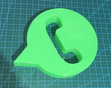WhatsApp Logo 11x11x2 cm
