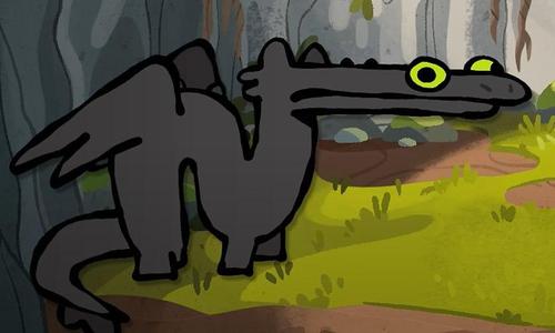 Toothless dragon  from "How to Train Your Dragon"