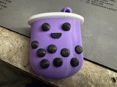 Boba Tea Keychain Backpack Charm Bubble tea