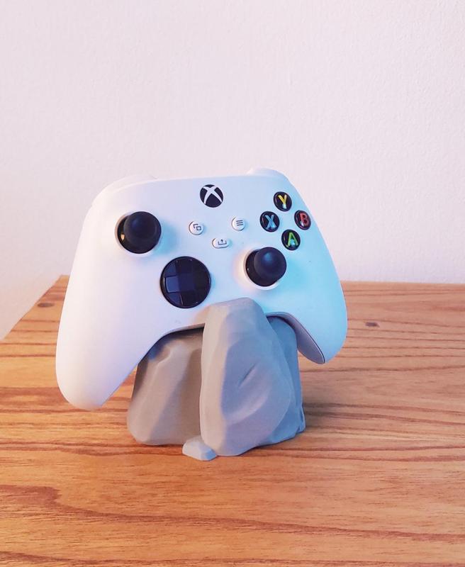 Stacked Rock Controller Stand