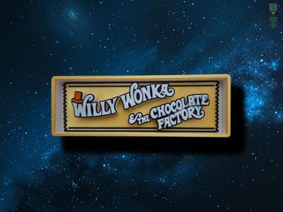 Willy Wonka Cinema Film Room Sign Box