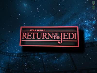 Return of the Jedi Cinema Film Room Sign Box