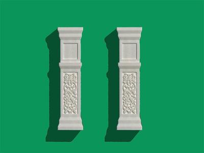 PILLAR 1:12 DOLLHOUSE SCALE