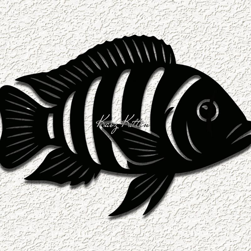 cichlid aquarium fish WALL ART HOME DECOR