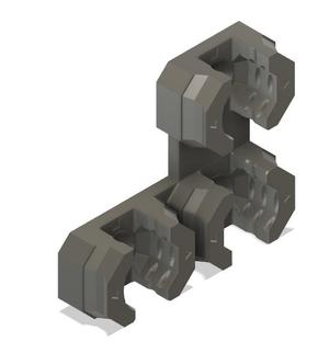 6.25 mm, Triple Mounting Offset Snap - Multiboard - DS Part A