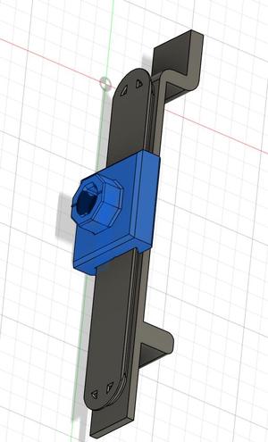 Multiboard mount for 3in slatwall with slider rail