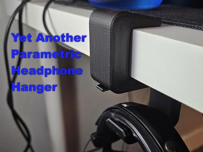 YAPHH - Yet Another Parametric Headphone Hanger