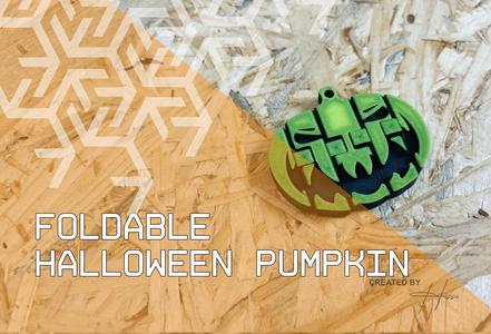 Foldable Halloween Pumpkin - Original 3D Printed Decoration