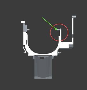 Samsung Fridge Ice Dispenser Lever - DA66-00196