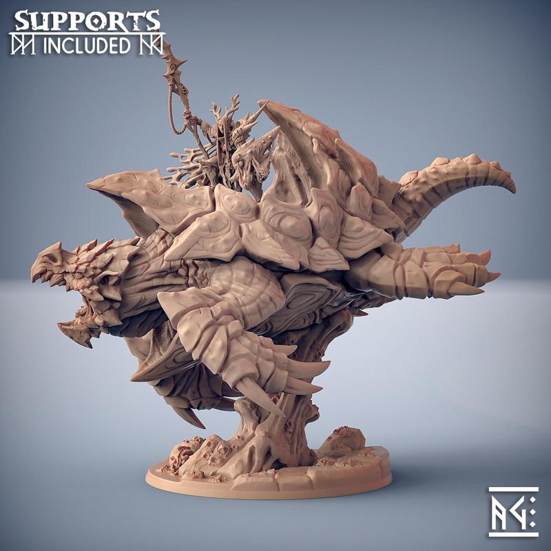 Siryus on Dragonturtle Leviathan (Beast + Hero)