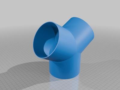 4 inch ducting 3 way Y splitter