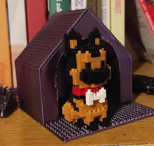 Mini Brick Dog House Expositor