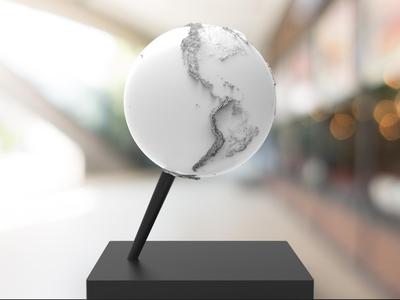 Topology globe of earth