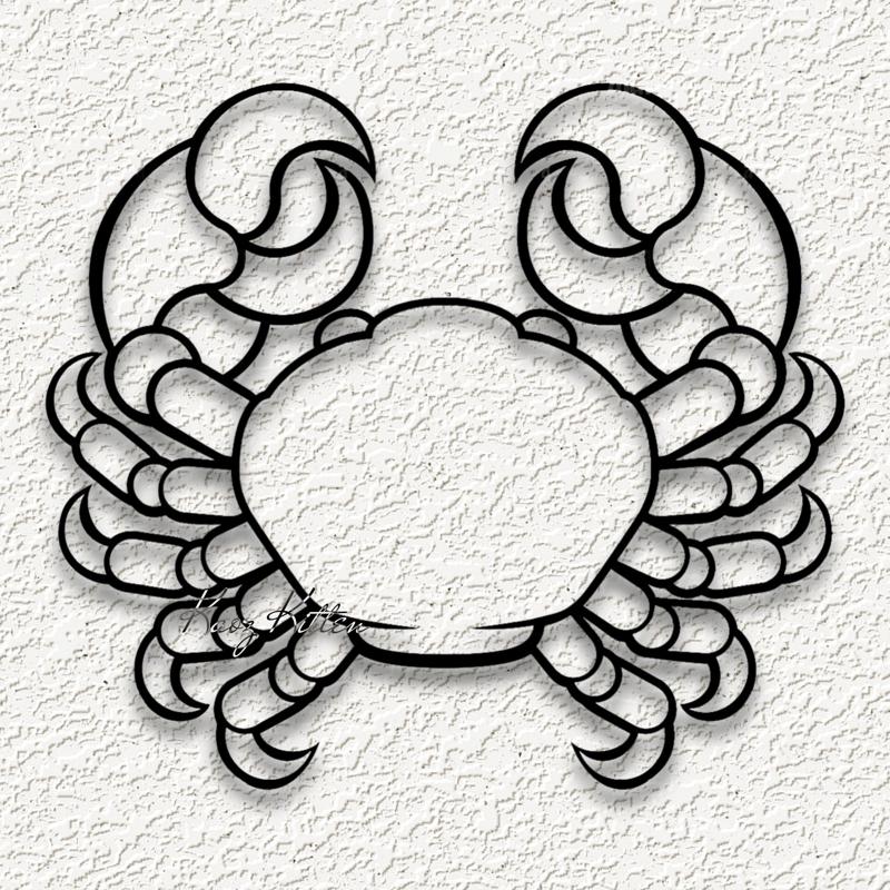 zodiac cancer wall art astrological crab home decor