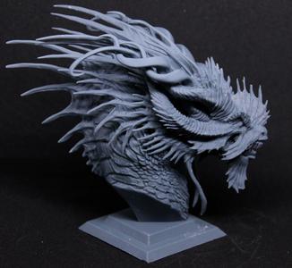 Green Dragon Bust - Collaboration with Allison Theus