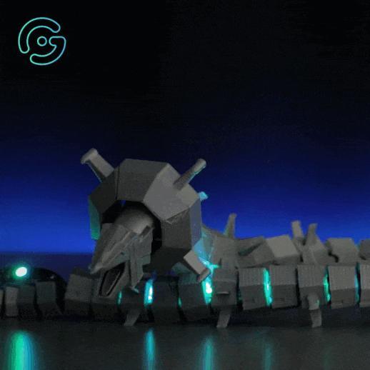 CYBER BARRIER DRAGON LED ARTICULATED Yu-Gi-Oh