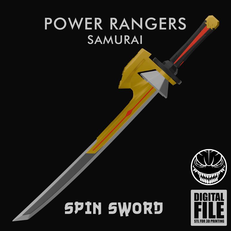 SPIN SWORD - POWER RANGERS SAMURAI - COSPLAY AND MINIATURE