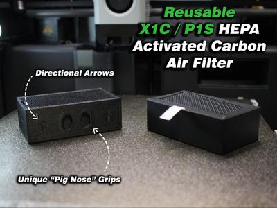 X1C / P1S Activated Carbon / HEPA Air Filter 
