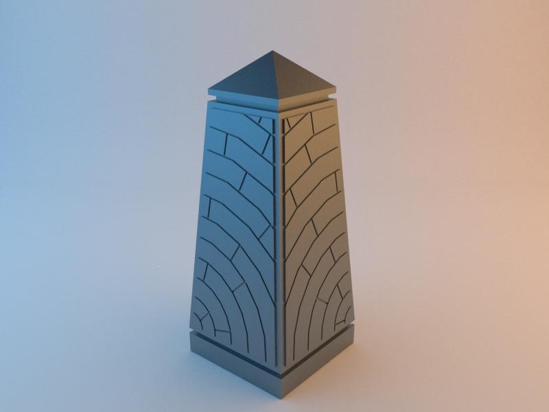 Structured wargaming obelisk