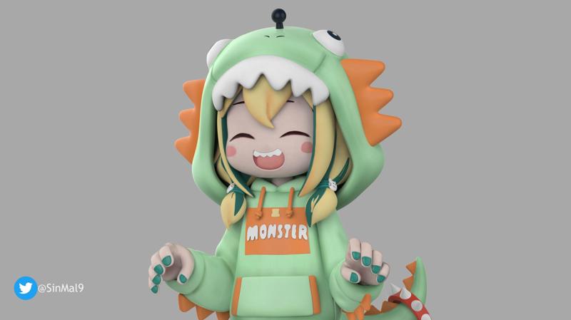 voms proyect pikamee 3d printable figure
