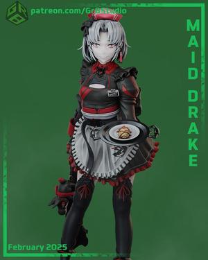Drake - Maid Skin - Goddess Of Victory Nikke