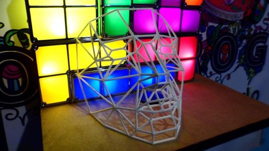 Wireframe Low Polygon Mask