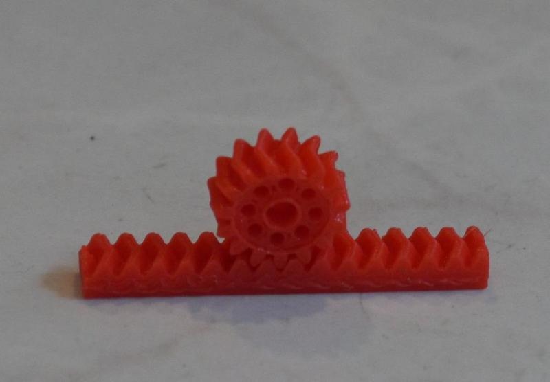Herringbone gear rack and pinion