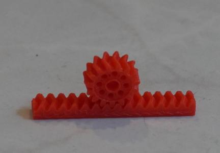 Herringbone gear rack and pinion