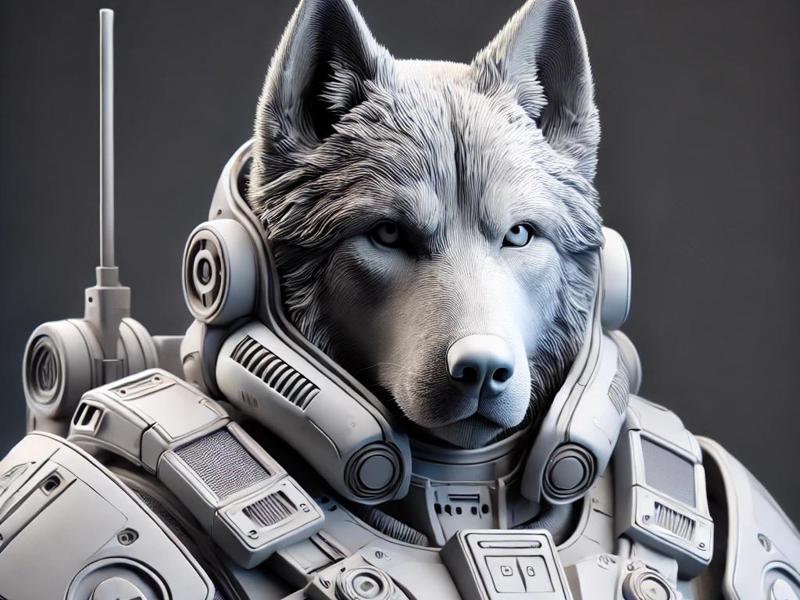 Stormtrooper Armoured Wolfdog Bust