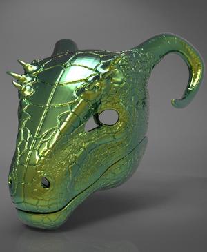 Argonian Dragon Helmet - Skyrim