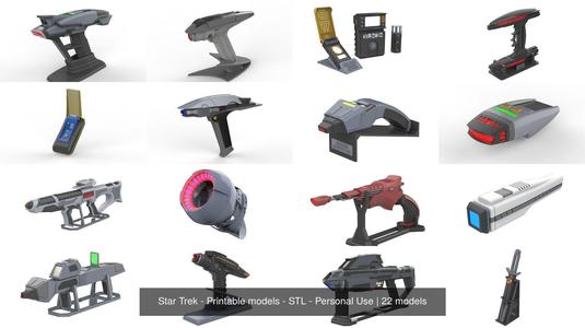Star Trek - 22 Printable models - STL - Personal Use 3D Model Collection
