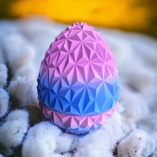 Dragon Glass Egg V3 - Twist tri point egg container