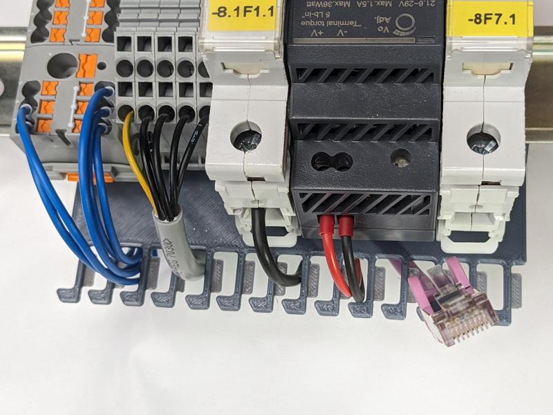 DIN Rail Cable Comb